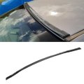 Universal 59 In Rear Trunk Spoiler Glossy Carbon Look Rubber Roof Lip Kit Adjustable Aerodynamic Design For Most Vehicles 