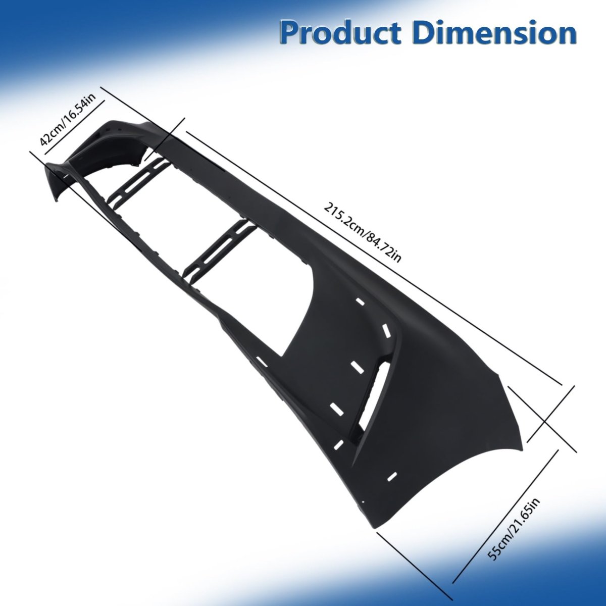 Front Bumper Cover Without Parking Sensor Holes Primed Replacement For Camry Se 2025 52119-aq903