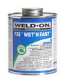 Weld-on 12495 Quart 735 Wet R Dry Pvc Cement Blue 1-pack 
