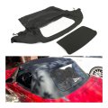 Hecasa Soft Top For 1990-2005 Mazda Miata Mx5 Mx-5 Convertible With Plastic Window Black Clear 