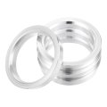 4pcs Od 66 6mm To Id 54 1mm Aluminum Alloy Car Auto Hub Centric Rings Wheel Bore Center Spacer Replacement 