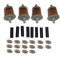 3 8 Primegaurd G2p In-line Fuel Filter Kit Bundled With Size 4 Breeze Clamps And Connector Hose 28 Piece Bundle 