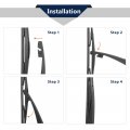 X Autohaux Car Rear Windshield Wiper Blade Arm Set For Garages Mg3 2011-2017 14 Inch