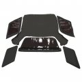 Hecasa Convertible Soft Top Compatible With 1998-2002 Isuzu Amigo Rodeo Zip Out Plastic Windows Black Sailcloth