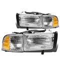 Pair Of Oe Replacement Headlight Corner Light For Dodge Ram Br Be W O Sport
