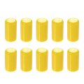 10 Pcs 10mm 0 39 Silicone Hose Cap Intake Vacuum Tube End Plug For Car Yellow 