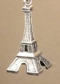 Springtime In Paris France French Silver Eiffel Tower With Handmade Glass Rose Rhinestone Ceiling Fan Pull Chain