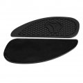 Aramox Tank Traction Pad Motorcycle Knees 2pcs Anti Slip Pad Gas Fuel Stickers Protector For Retro Black