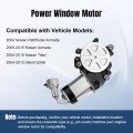 Front Left Driver Side Power Window Lift Motor For 2004-2015 Nissan Titan 05-15 Armada Infiniti Qx56 2004 2005 2006 2007 2008