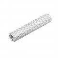 Uxcell M3x25mm Aluminum Standoff With Mesh Texture Column Spacer For Rc Airplane Fpv Quadcopter Cnc Silver 6pcs