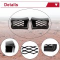 Hecasa Bumper Caliper Air Duct Set Compatible With 2003-2007 Chevy Silverado 1500 Carbon Fiber Style Pair Vent Bezel Cover Trim