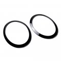 Astra Depot Compatible With Mini Cooper Left Right Headlight Trim Glossy Black Surround Ring 2014-2019 2020 2021 F55 F56 F57
