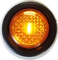 4 Red And Amber Led 2 In Round Clearance Side Marker Light Kits With Grommet For Truck Trailer Rv Pack Of 8