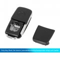 Uxcell Car Replacement Uncut Blade Flip Fob Remote Key Case For Vw Transporter Polo Golf 2 Button Black