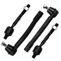 4 Piece Front Inner And Outer Tie Rod End Kit Es800334 Es800335 Ev800345 For Hyundai Azera 2008 2011 Sonata 2009 2010 