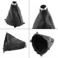 Estink Gear Shift Boot Manual Gaiter Cover With Soft Pu Leather As Replacement For Honda Civic 2006-2012 Black