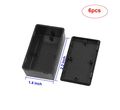 Waterproof Black 60 X 36 25mm Plastic Electric Project Case Junction Box 6pcs 