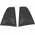 Ocpty Rear Window Louvers Compatible With 2003-2008 For Nissan 350z Abs Racing Quarter Matte Black