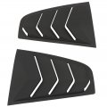 Ocpty Rear Window Louvers Compatible With 2003-2008 For Nissan 350z Abs Racing Quarter Matte Black