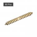 Uxcell 4x30mm Hanger Bolts 80pcs Double Ended Self-tapping Thread Wood To Dowel Screws For Connecting