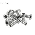 M10 Multi-grip Rivet Nuts 10pcs Pre-bulbed Shank Flat Head Threaded Insert Nut 304 Stainless Steel Plus For Construction