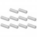 Uxcell 10pcs Aluminum Spacer 5mm Bore 10mm Od 40mm Length Screw Standoff Bushing Plain Finish Round For M5 Screws Bolts And 