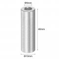 Uxcell 10pcs Aluminum Spacer 5mm Bore 10mm Od 40mm Length Screw Standoff Bushing Plain Finish Round For M5 Screws Bolts And