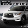 Pair Led Drl Daytime Running Light Driving Fog Lamp For Toyota Highlander 2014-2016 Left Driver Right Passenger Side 2pcs