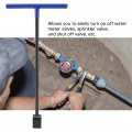 16 14x7 68 In Contractor Grade Water Shut Off Key Plplaaoo Meter Steel Multi-functional Utility With 4 Way T-handle Wrench For