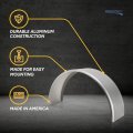 Recpro Trailer Round Aluminum Fender Diamond And Smooth Design Smooth 10 X 34 17