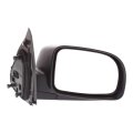 Passenger Side Door Mirror For Hyundai Santa Fe 2007 2008 2009 Power Glass Manual Folding Non Heated Textured Black Fits 