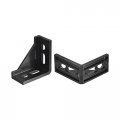 2set Inside Corner Bracket Gusset Kits 58x58x29mm 3060 Angle Connector For European 3030 Series Aluminum Profile Black 8 X 