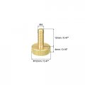 Uxcell Knurled Thumb Screws M4x12mm Flat Brass Bolts Grip Knobs Fasteners For Pc Electronic Mechanical 5pcs