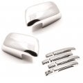 S Sizver Combo Chrome Full Mirror Covers Chrome Door Handle For Nissan Frontier 