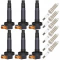 Aintier Ignition Coil Coils Iridium Spark Plugs Uf646 Ford For Lincoln Expedition Explorer F50 V6 Mks Mkt Navigator