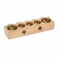 5 Positions Electric Wire Screw Terminal Ground Copper Neutral Bar 2pcs