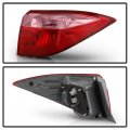 Acanii For 2017-2019 Toyota Corolla Sedan Red Pink Outer Tail Light Lamp Assembly Replacement Right Passenger Side