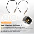 Uxcell 2 Pcs Car O2 Oxygen Sensor Replacement No 8946553080 8946553060 For Toyota Altezza Sxe10 1998