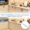 8 Pcs Magnetic Push Latches For Cabinet Door 3 82x0 67 Inch To Open Latch Hardware Hidden Release Drawer Pull On Closet Touch