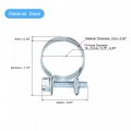 Uxcell 19-21mm Mini Fuel Injection Hose Clamp Zinc Plated Steel Line 20pcs