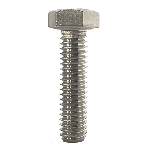 1 2-13 X 4-1 2 Hex Head Cap Screw Bolts External Drive Stainless Steel 18-8 Full Thread Bright Finish Flat Point Quantity 5