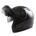 Motorcycle Modular Full Face Helmet Flip Up Dual Visor Sun Shield Hb89 Glossy Black X Large Dot Approved Thermoplastic 