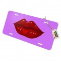 Juicy Luscious Lips Novelty Metal Vanity Tag License Plate