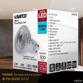 Satco Led Mr16 Floodlight 5 5w 50w Equivalent 5000k Natural Light 90 Cri 36a Beam Gu10 Twist-lock Base 120v Dimmable Clear