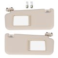 Left And Right Sides Sun Visor For 2006-2013 Toyota Rav4 Withroof Beige Sun With Lights Replace 74320-42501-b3 74320-42500-b3 