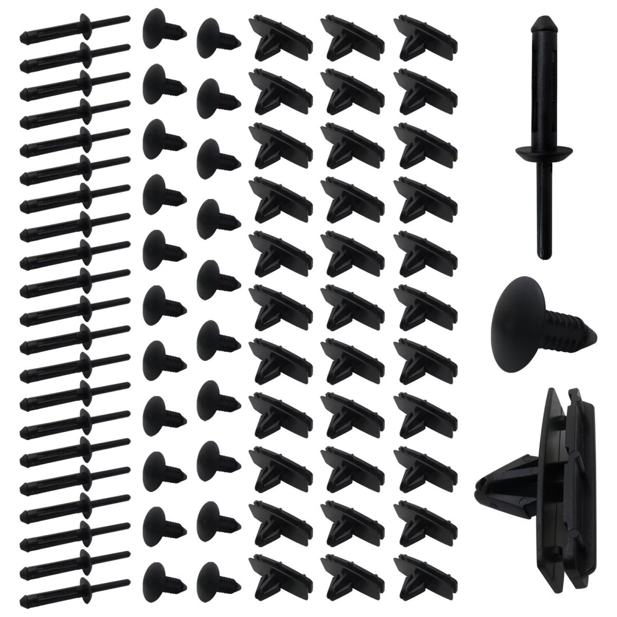Fender Flare Hardware Clip Mounting Kit 78pc For Jeep Wrangler Jk 2007-2018 Replace Part Number 11609 25