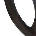 Mewant Custom Handmade Black Suede Car Steering Wheel Covers Wrap For Bmw 5 Series E60 E61 2004 2005 2006 2007 2008 2009 2010