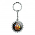 Bigfoot Believes In You Funny Humor Keychain Chrome Plated Metal Pop Cap Bottle Opener