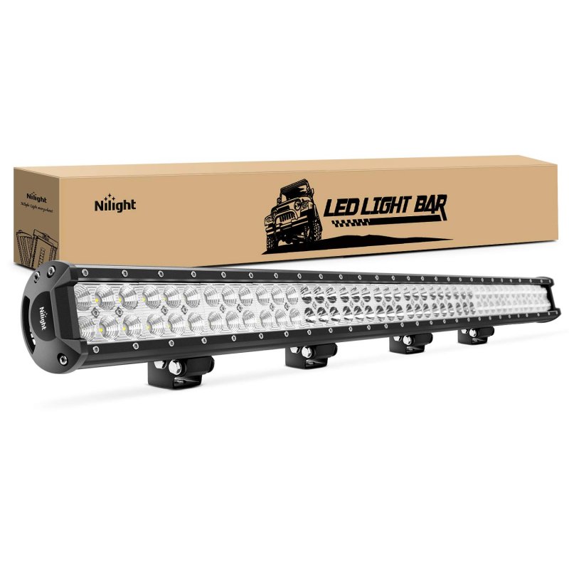 39in 252w Led Light Bar Spot Flood Combo 12v 24v Boat Lighting Off Road Driving Work Lights For Van Camper Car Pickup Atv Utv