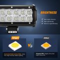 39in 252w Led Light Bar Spot Flood Combo 12v 24v Boat Lighting Off Road Driving Work Lights For Van Camper Car Pickup Atv Utv